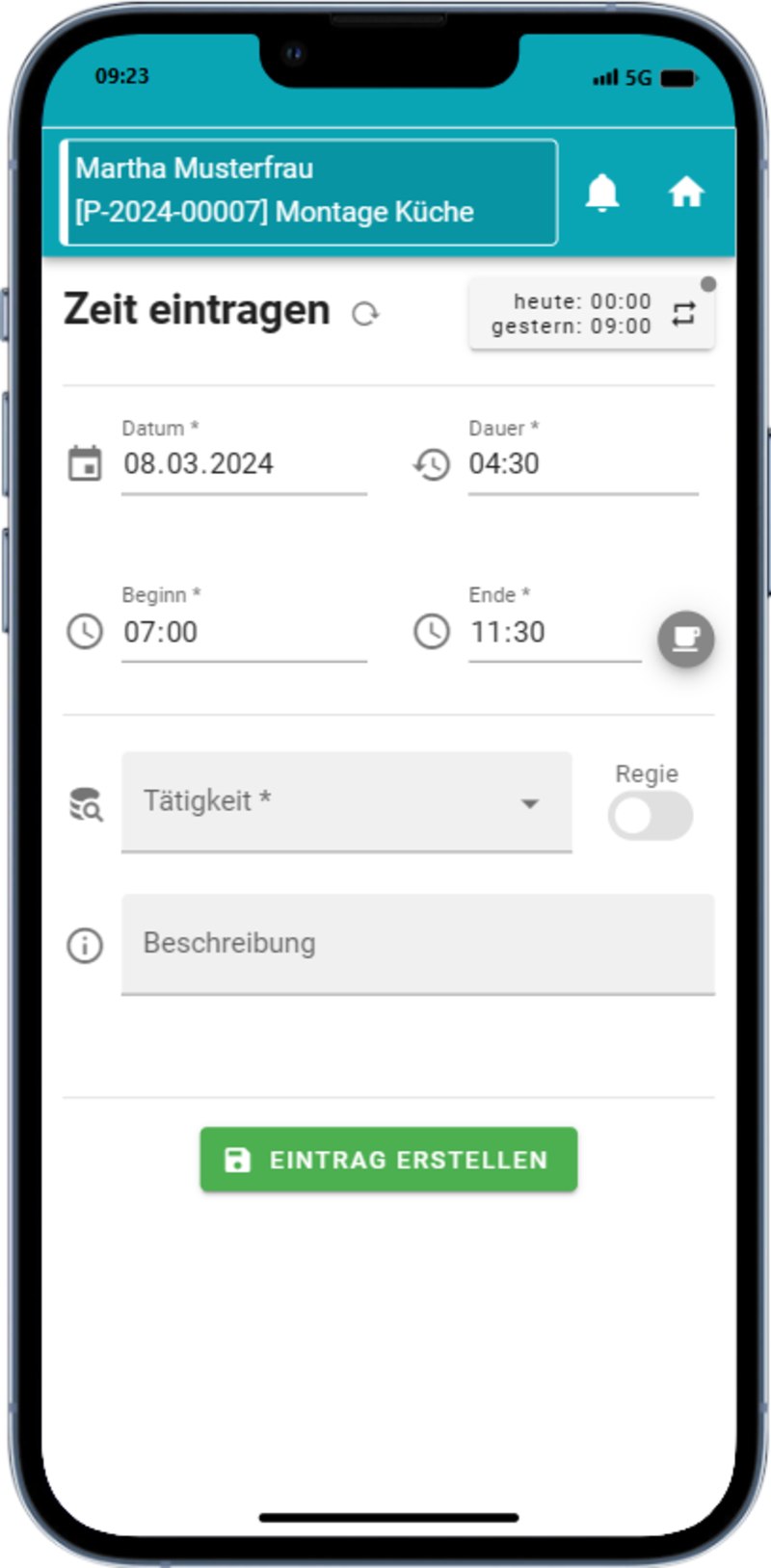 Arbeitszeiterfassung